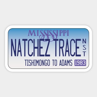 Natchez Trace National Scenic Trail, Mississippi license plate Sticker